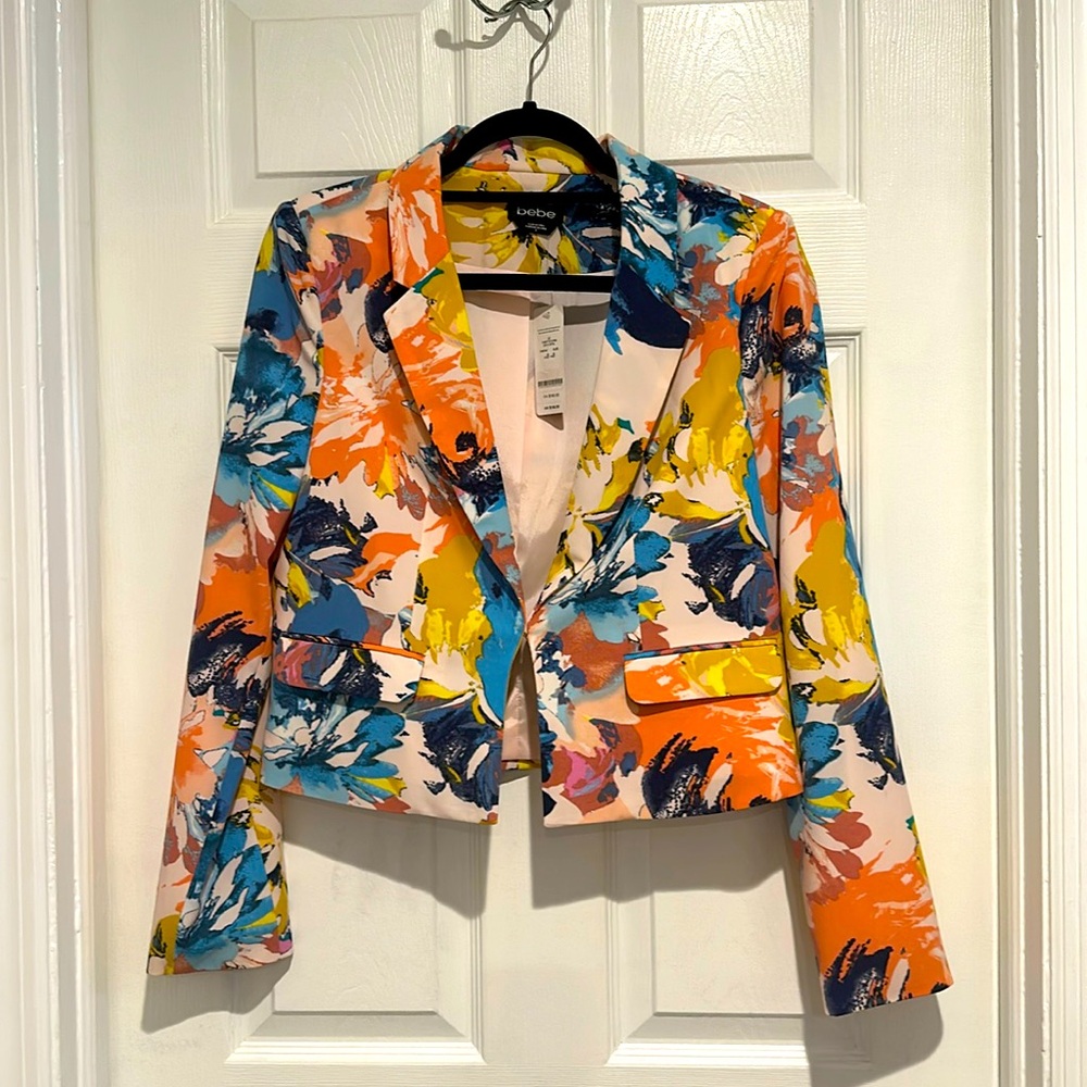 Bebe Colorful Lined Blazer